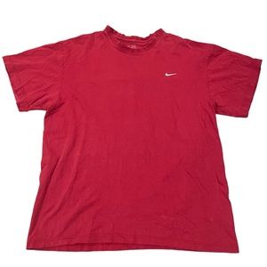 Mens Vinatge Y2K Nike Red T-Shirt Size:XL